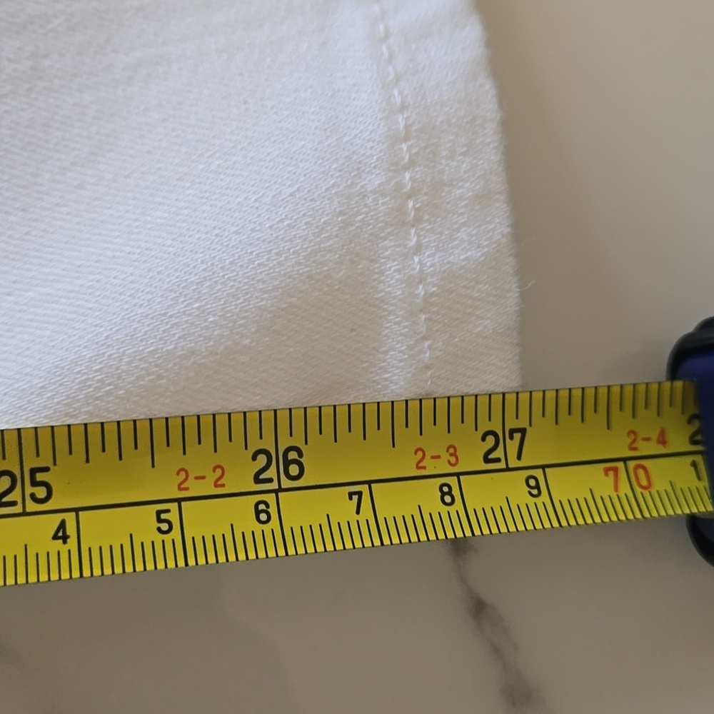 Chico’s White So Slimming Girlfriend Slim Leg Jeans Classic Minimalist 2.5/ 14 R - Picture 6 of 7